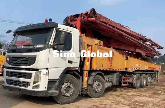 Sany 62M использовало конкретный насос с моделью 2013 шасси Volvo