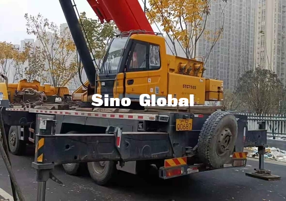 Сани использовало кран тележки заграждения, 75 руку крана STC50S грузовика тонны прямую