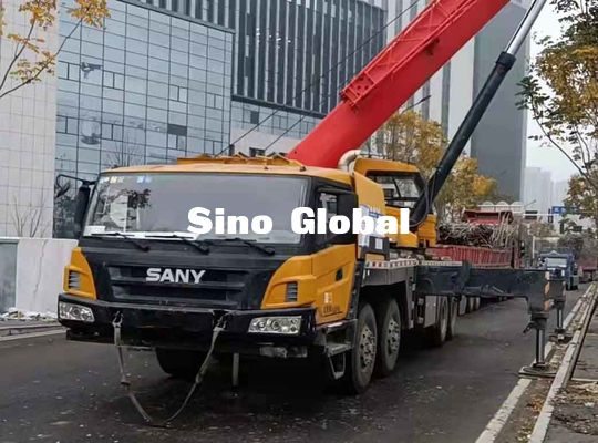 Сани использовало кран тележки заграждения, 75 руку крана STC50S грузовика тонны прямую