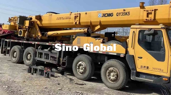 подержанная тележка заграждения XCMG, кран Сани QY35K5 тележки 35 тонн