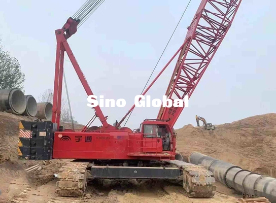 Кран на гусеничном ходе Yutong YTQU160 использовал 160 силу емкости 209KW тонны
