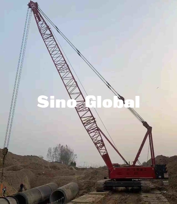 Кран на гусеничном ходе Yutong YTQU160 использовал 160 силу емкости 209KW тонны