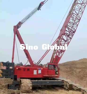 Кран на гусеничном ходе Yutong YTQU160 использовал 160 силу емкости 209KW тонны